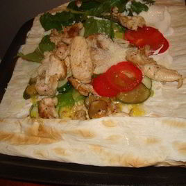 Рецепт Салата Цезарь в лаваше