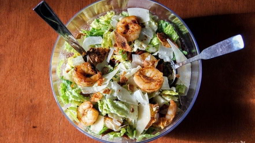 Рецепт цезаря с креветками простой