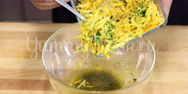 Рецепт свежего салата из тыквы