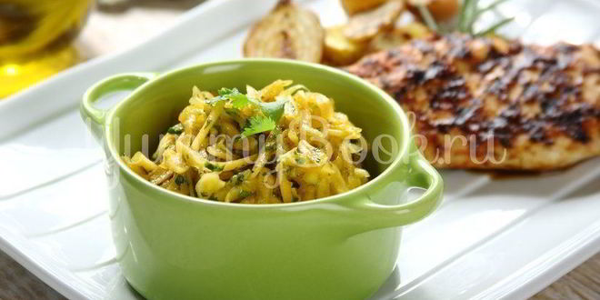 Рецепт свежего салата из тыквы