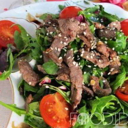 Рецепт Теплого салата с говядиной