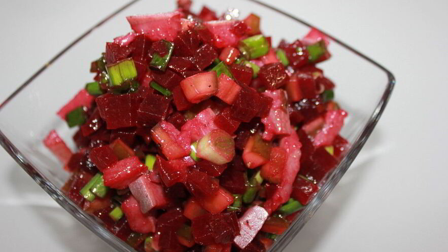 Рецепт ленивого винегрета с селедкой