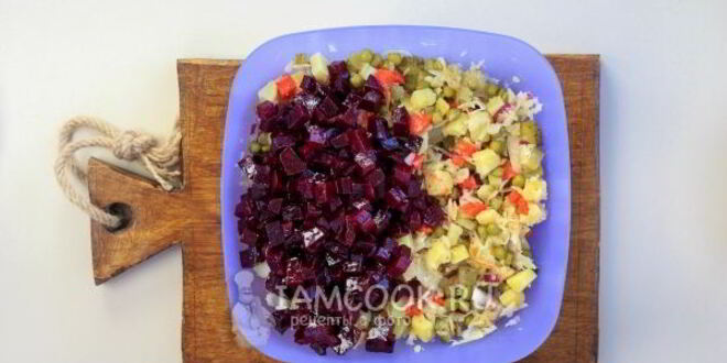 Рецепт винегрета классического с горошком