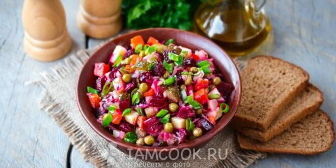 Рецепт винегрета классического с горошком
