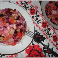 Винегрет с черной фасолью