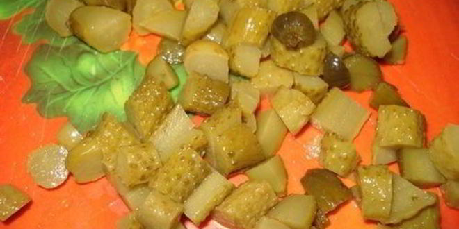 Рецепт винегрета с черной фасолью