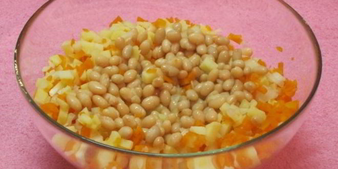 Рецепт винегрета с фасолью