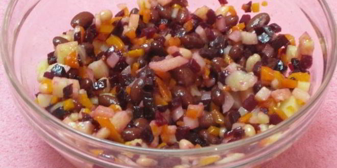 Рецепт винегрета с фасолью