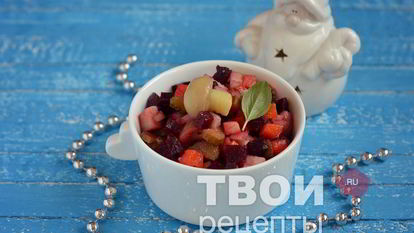 Рецепт Винегрета с грибами