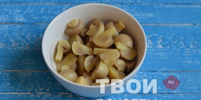 Рецепт винегрета с грибами