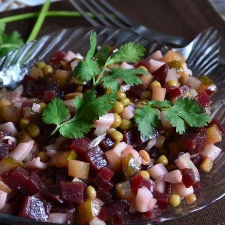 Рецепт Винегрета с кальмарами