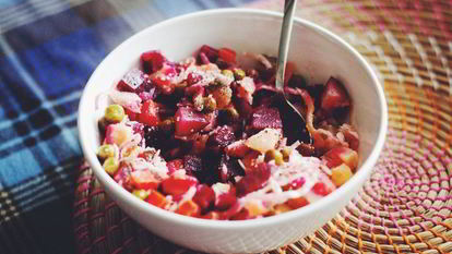 Рецепт Винегрета с квашеной капустой