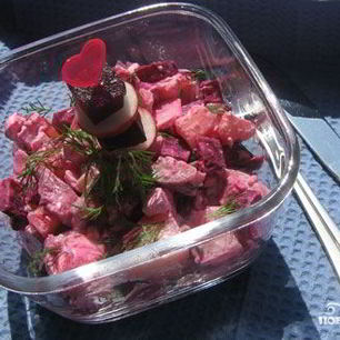 Рецепт Винегрета с сельдью