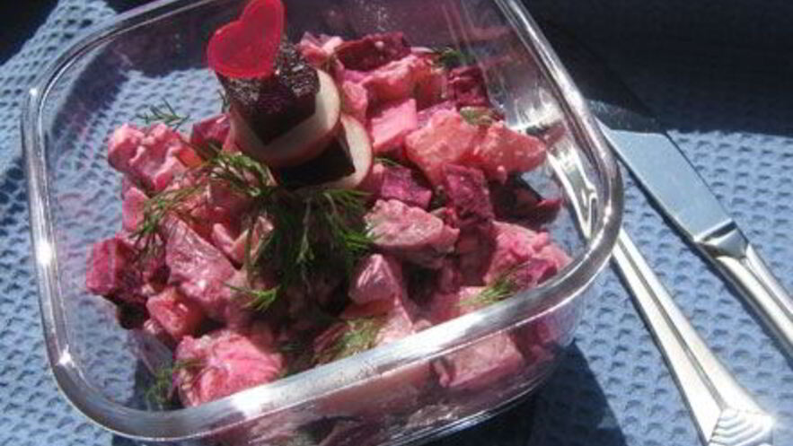 Рецепт винегрета с сельдью