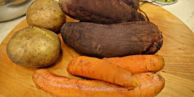 Рецепт винегрета со слабосоленым лососем