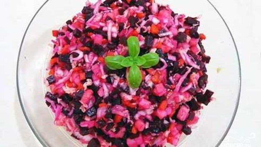 Рецепт винегрета со свежей капустой