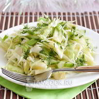 Рецепт Зеленого салата Щетка