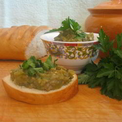 Рецепт Дипа из запеченных баклажанов и перца