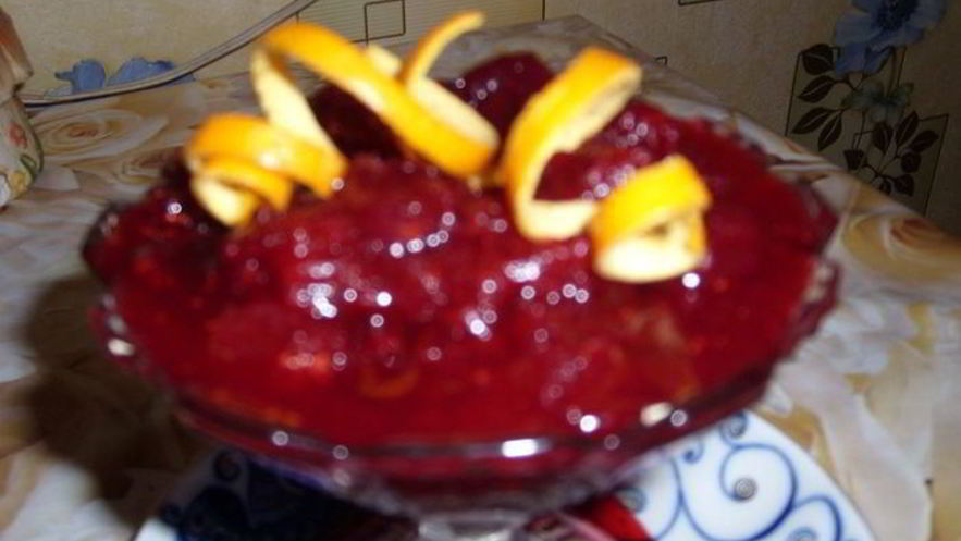 Рецепт клюквенного соуса с имбирем