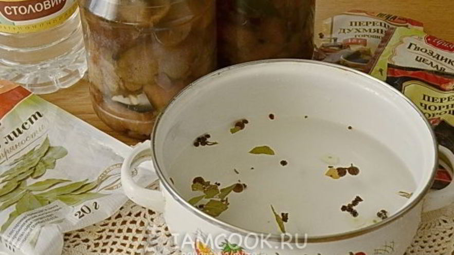 Рецепт маринада для грибов