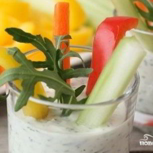 Рецепт Сметанного соуса с зеленью