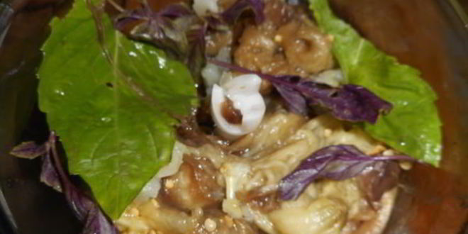 Рецепт соуса из баклажанов к мясу