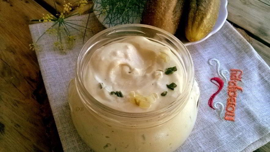 Рецепт соуса тартар с солеными огурцами