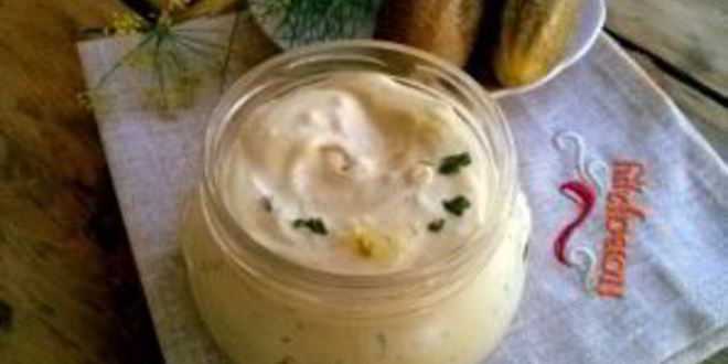 Рецепт соуса тартар с солеными огурцами