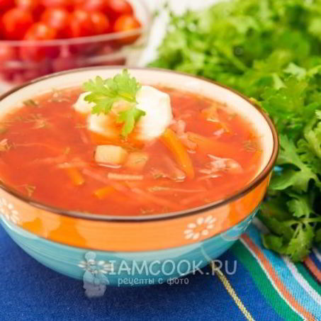 Рецепт Борща диетического без зажарки