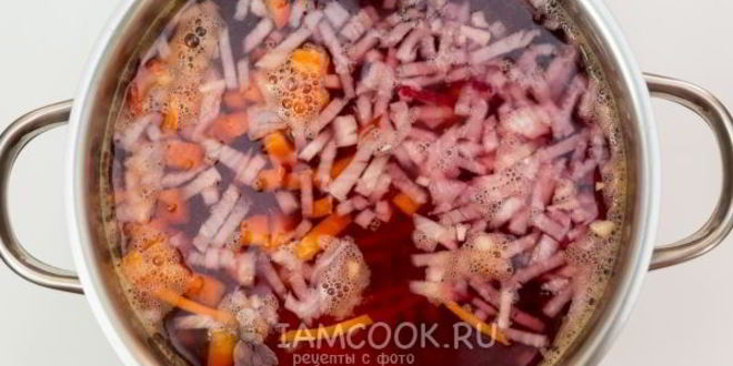 Рецепт борща диетического без зажарки