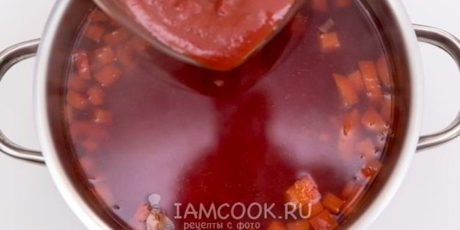 Рецепт борща диетического без зажарки