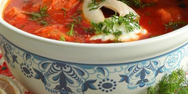 Рецепт борща полтавского с галушками