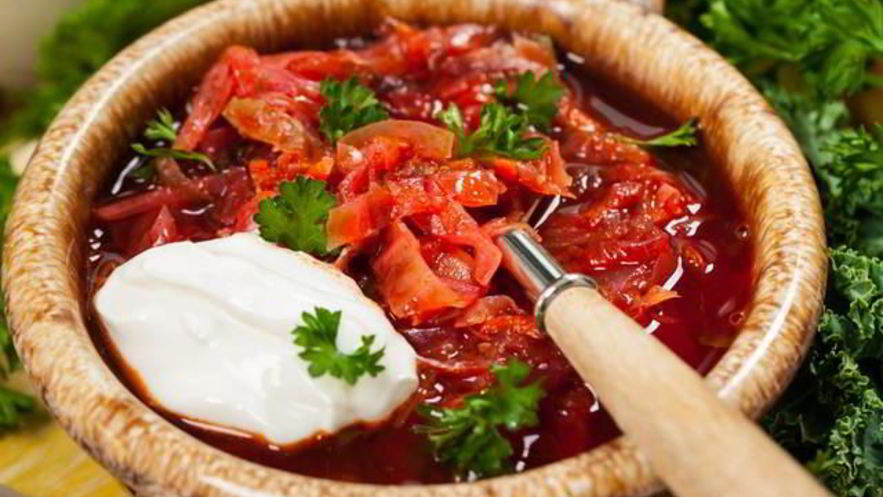 Рецепт борща с грецкими орехами