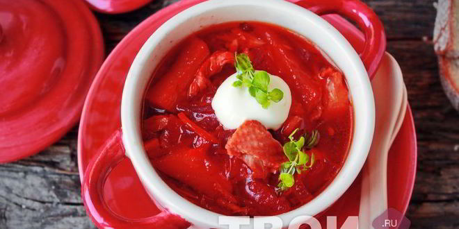 Рецепт борща с курицей