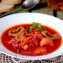Рецепт Борща с квашеной капустой