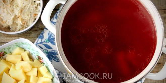 Рецепт борща с квашеной капустой