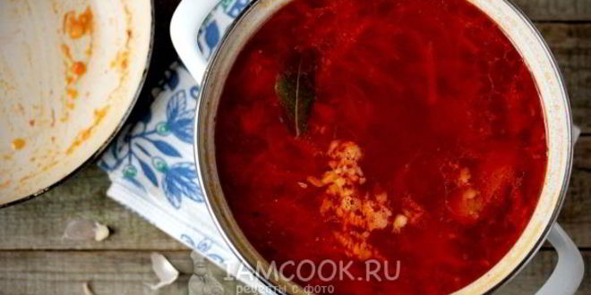 Рецепт борща с квашеной капустой