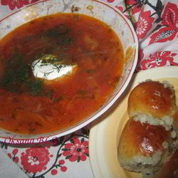 Рецепт Борща с пампушками