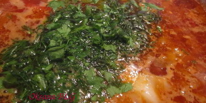 Рецепт борща с пампушками