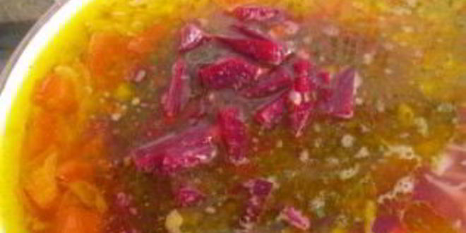 Рецепт борща с тушенкой и помидорами