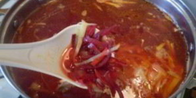 Рецепт борща с уткой