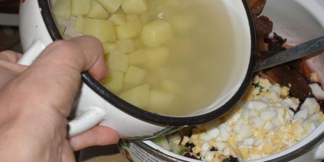 Рецепт борща селянского холодного