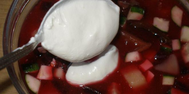 Рецепт борща селянского холодного