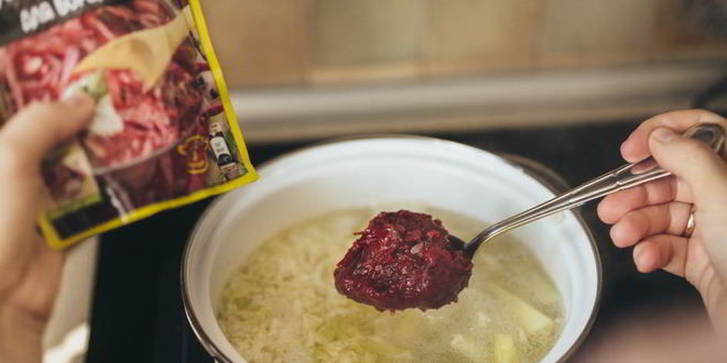 Рецепт борща в капусте