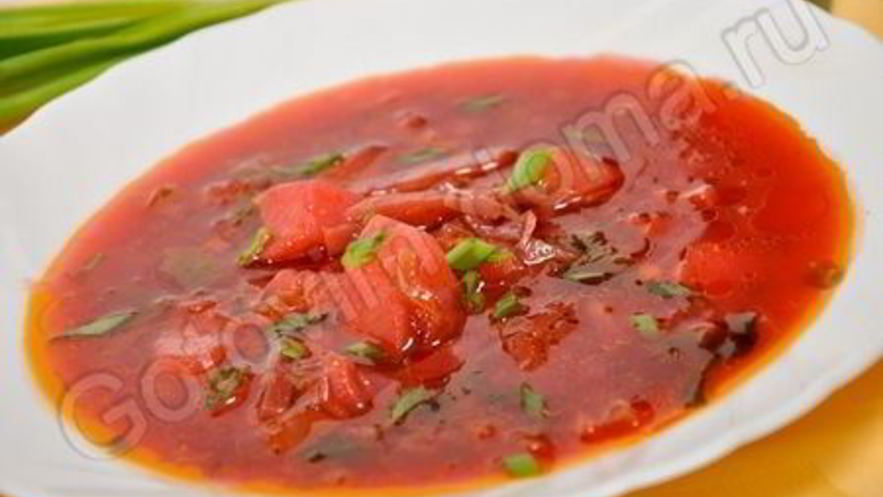 Рецепт борща вегетарианского