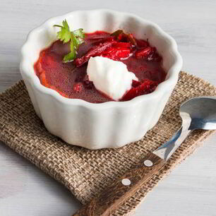 Рецепт Холодного борща на минеральной воде