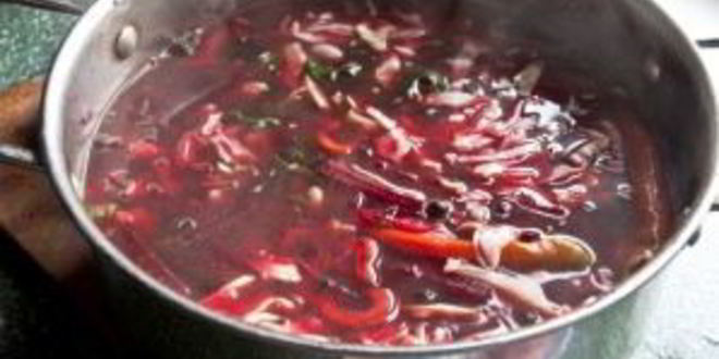 Рецепт овощного борща