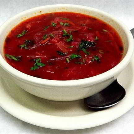 Рецепт Постного борща с консервой