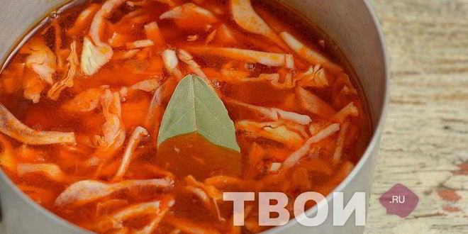 Рецепт постного борща