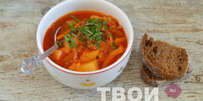 Рецепт постного борща